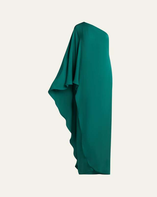 One-Shoulder Kaftan Gown